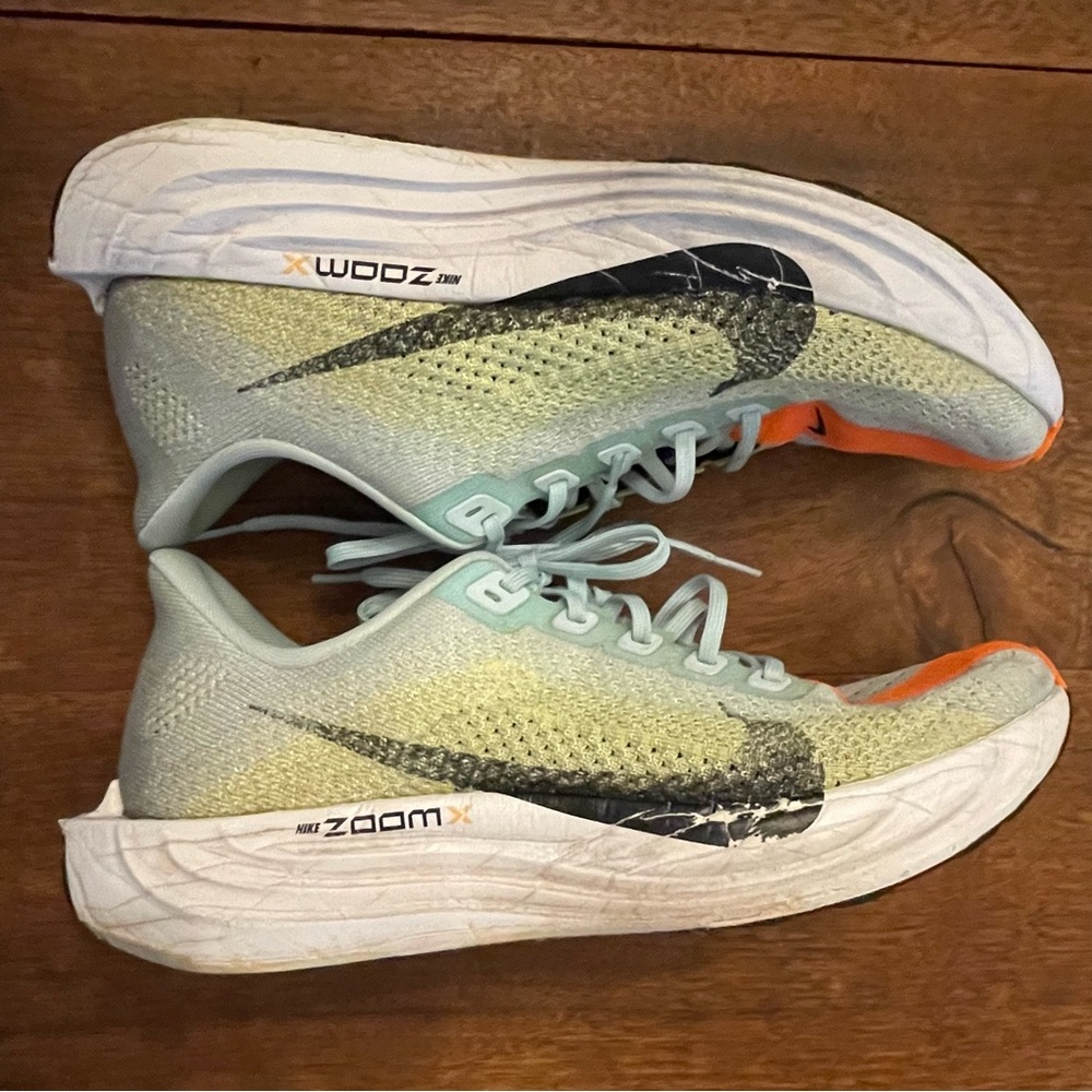 Nike Pegasus Plus Zoom X Flyknit Running Shoes - Orange and Mint. Women’s 10 - Picture 10 of 15